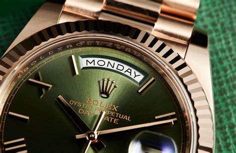 rolex olive green day date